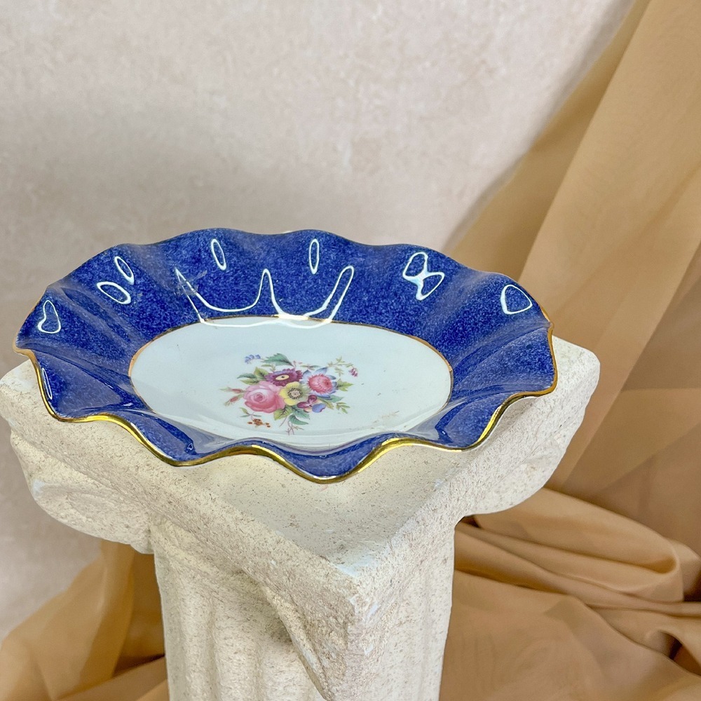 Coalport Royal Blue‎ Scalloped Dish